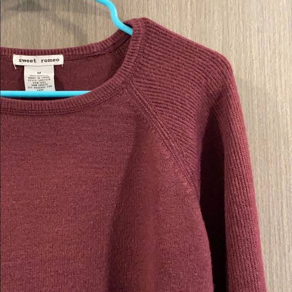 ❗️BOGO❗️Dark Red/Wine Sweet Romeo Sweater - Picture 7 of 7